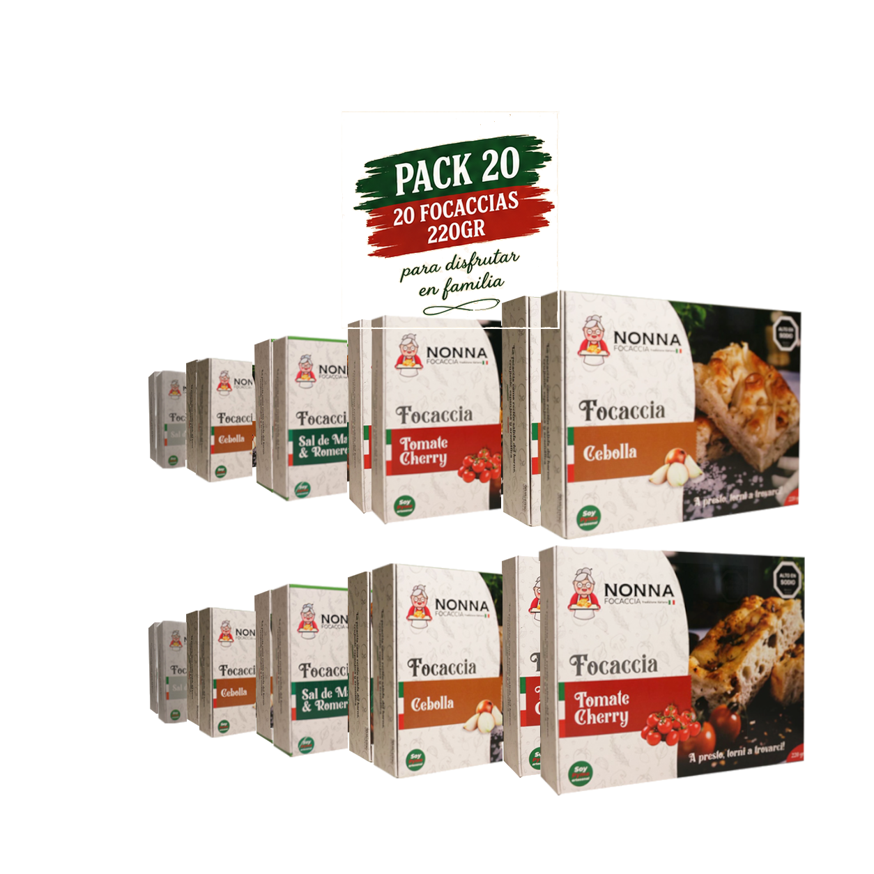 20 focaccias 200g 2 20 focaccias 200g 2
