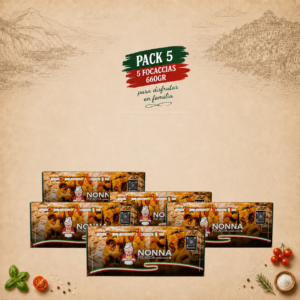 Home pack 5 focaccias ( 660gr aprox )