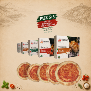 Home 5 pizzas individuales 5 focaccias 200gr
