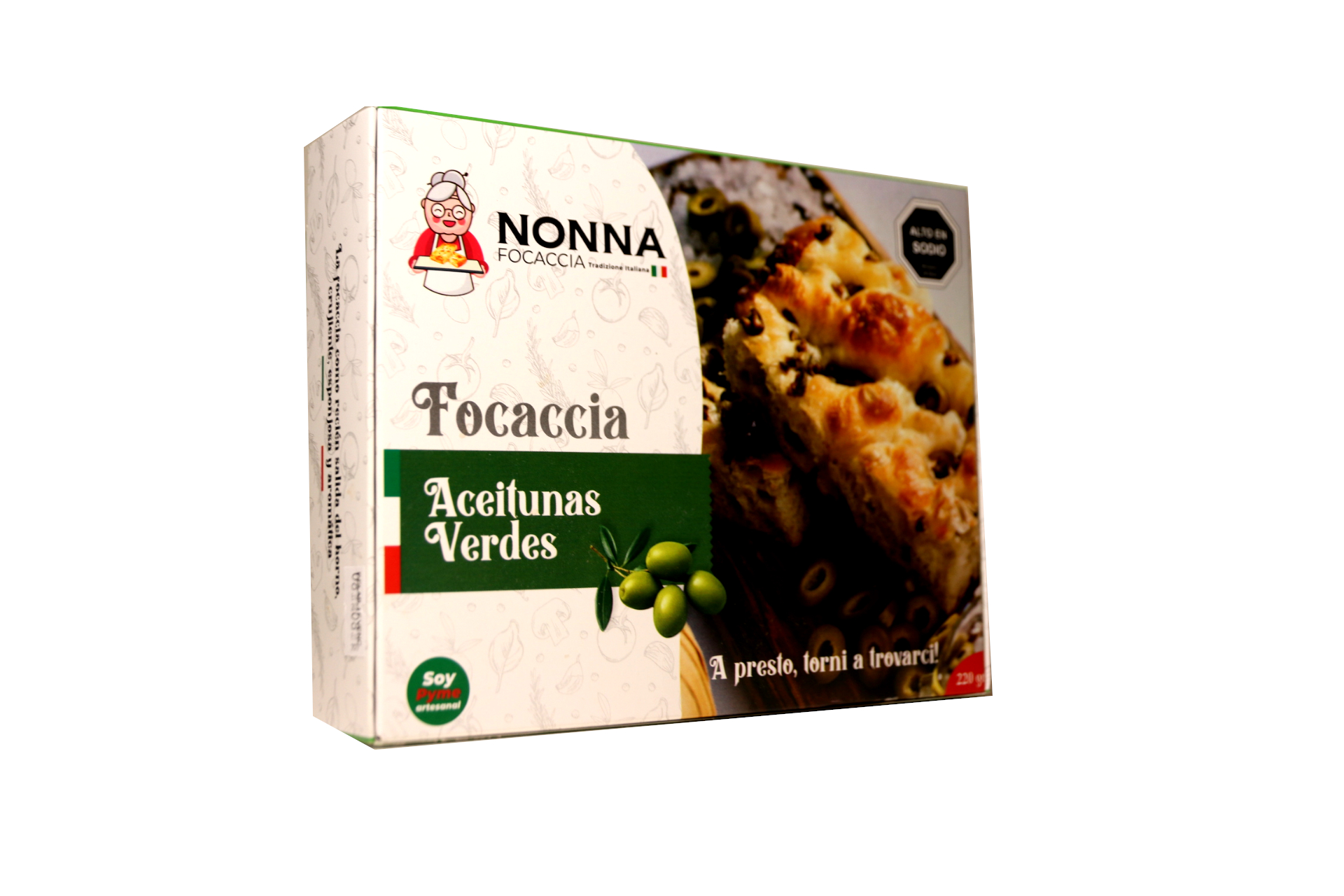 🫒 focaccia con aceitunas verdes, aceite de oliva, sal de mar (220g) 🫒 focaccia con aceitunas verdes, aceite de oliva, sal de mar (220g)
