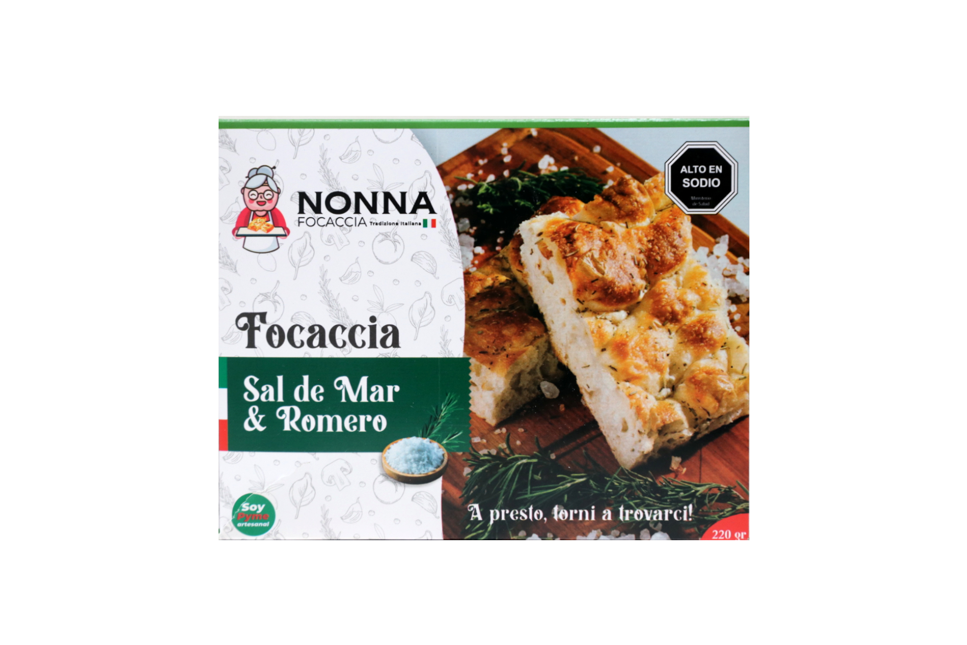 🌿 focaccia sal de mar romero (220g) 🌿 focaccia sal de mar romero (220g)