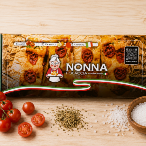 🍅 focaccia con tomate cherry, orégano, sal de mar