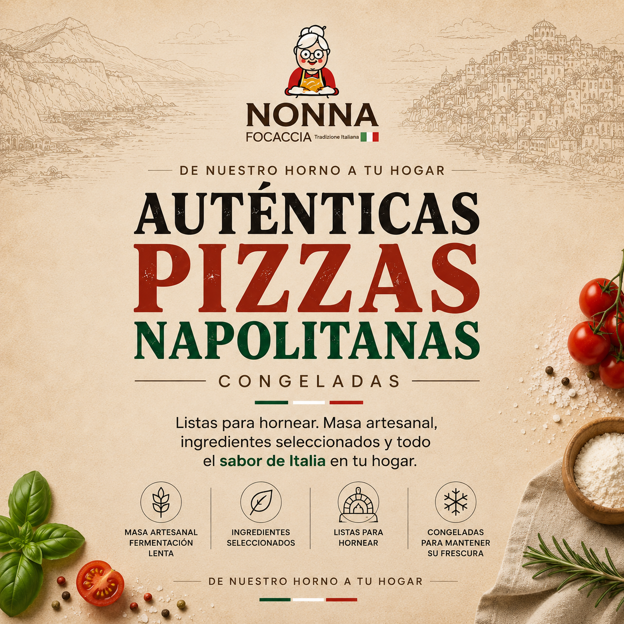 pack 5 pizzas individuales + 5 focaccias pequeñas ( 220gr ) pack 5 pizzas individuales + 5 focaccias pequeñas ( 220gr )